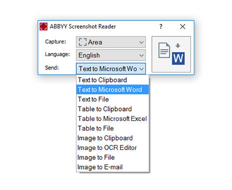 ABBY Screenshot Reader ABBY Screenshot Reader